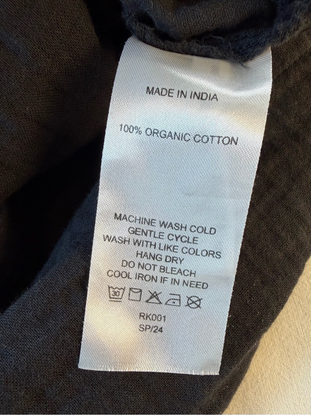 Quince Organic Cotton Gauze Sleeveless Swing Dress Black - Picture 8 of 9